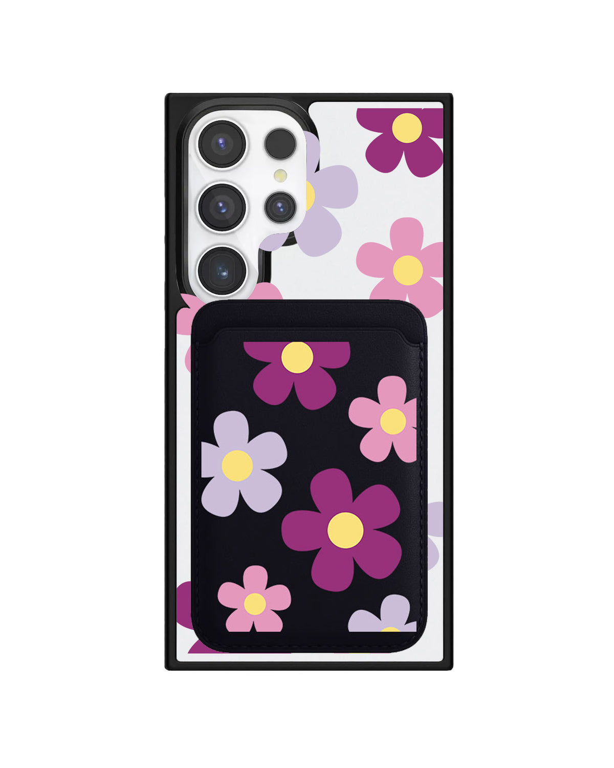 Android Magnetic Wallet Case - Daisy Paradise