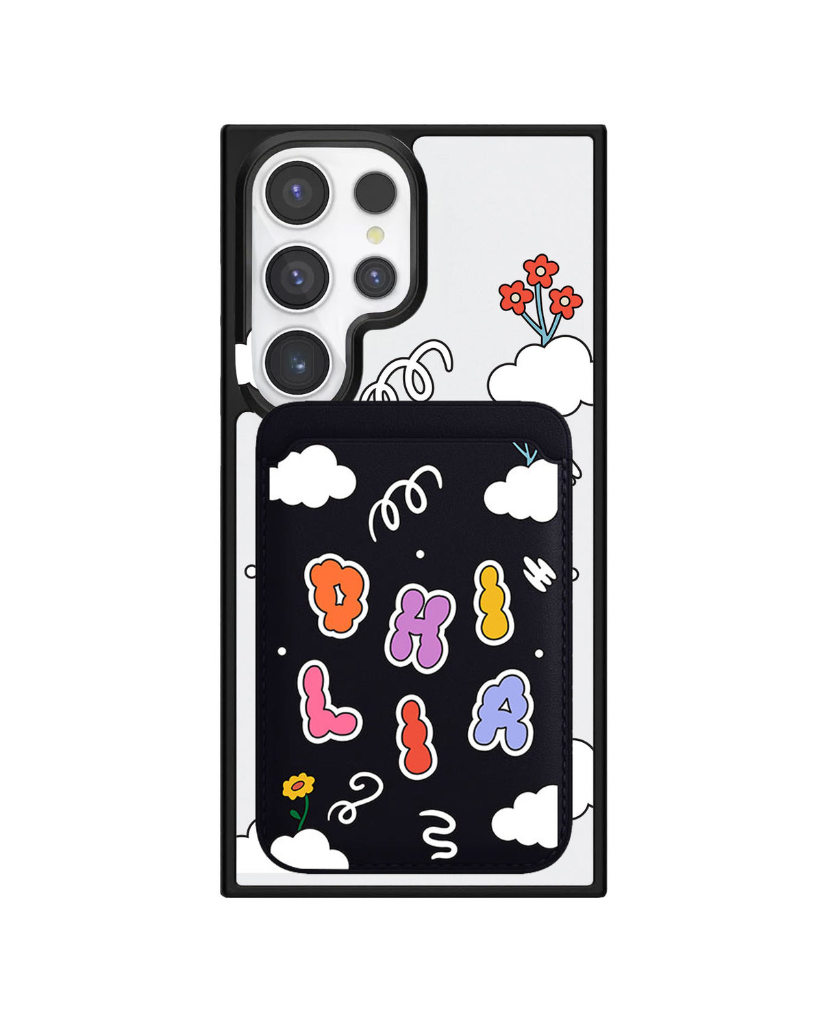 Android Magnetic Wallet Case - Adorable monogram 6.0