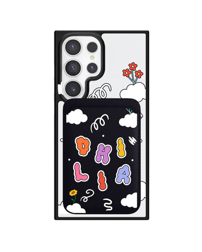 Android Magnetic Wallet Case - Adorable monogram 6.0