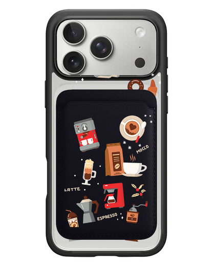 iPhone Magnetic Wallet Case - Barista