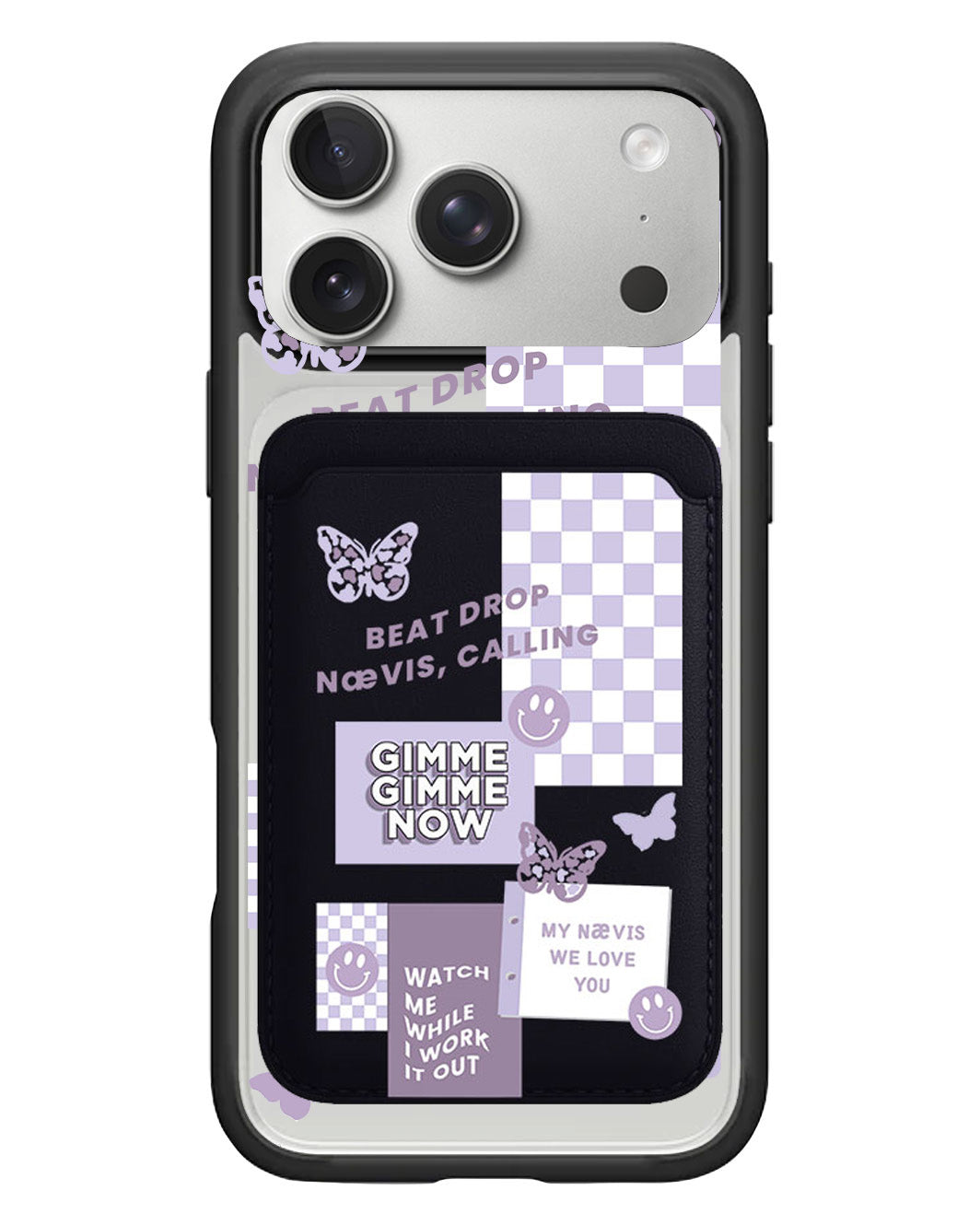 iPhone Magnetic Wallet Case - Aespa Sticker Pack
