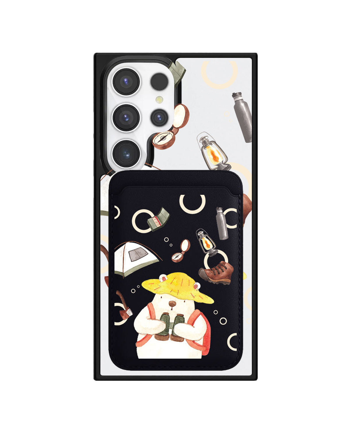 Android Magnetic Wallet Case - Adventure Of Bear