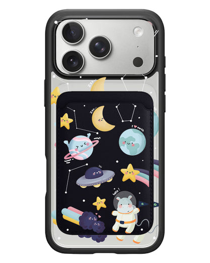 iPhone Magnetic Wallet Case - Galaxy (Artevefacts)