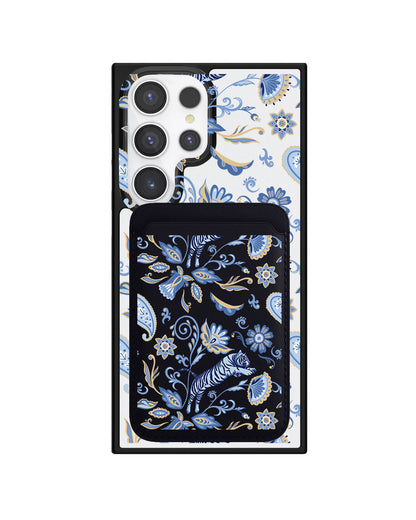 Android Magnetic Wallet Case - Tiger & Floral