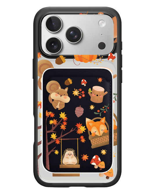 iPhone Magnetic Wallet Case - Autumn
