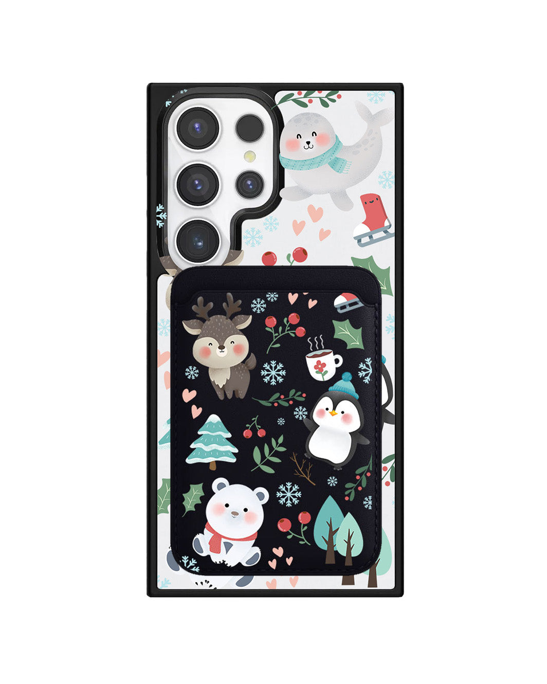Android Magnetic Wallet Case - Winter