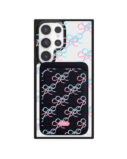 Android Magnetic Wallet Case - Coquette Overlap Bow