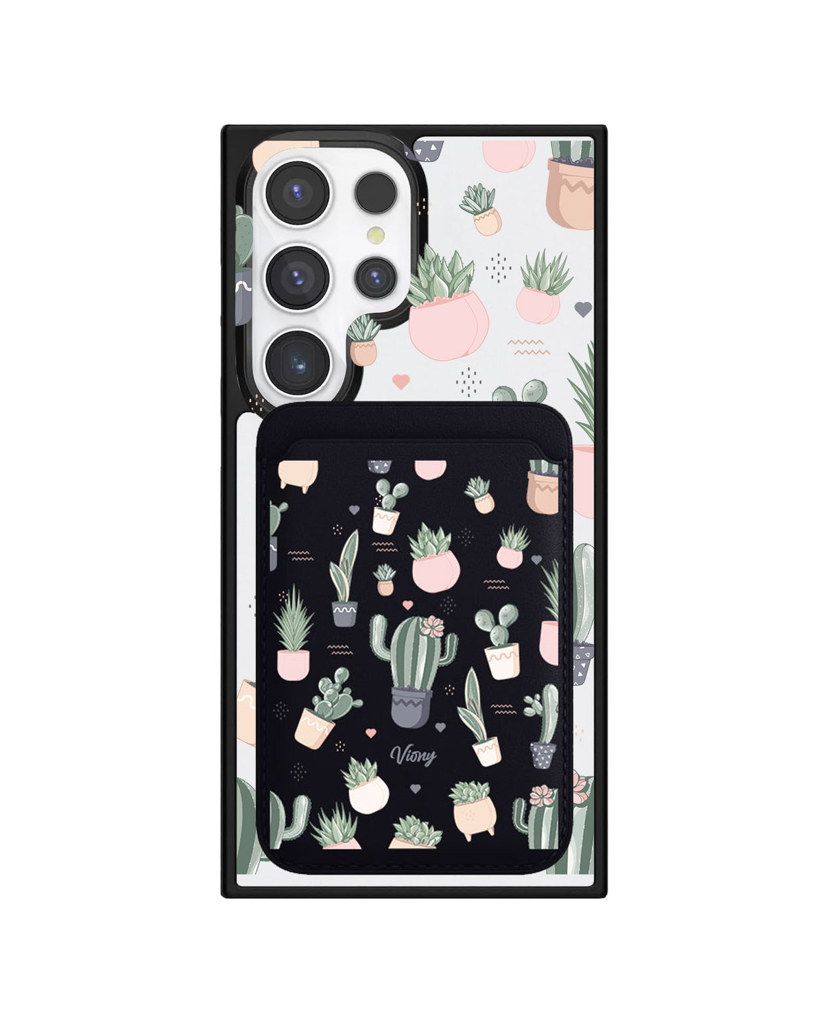 Android Magnetic Wallet Case - Cactus 2.0
