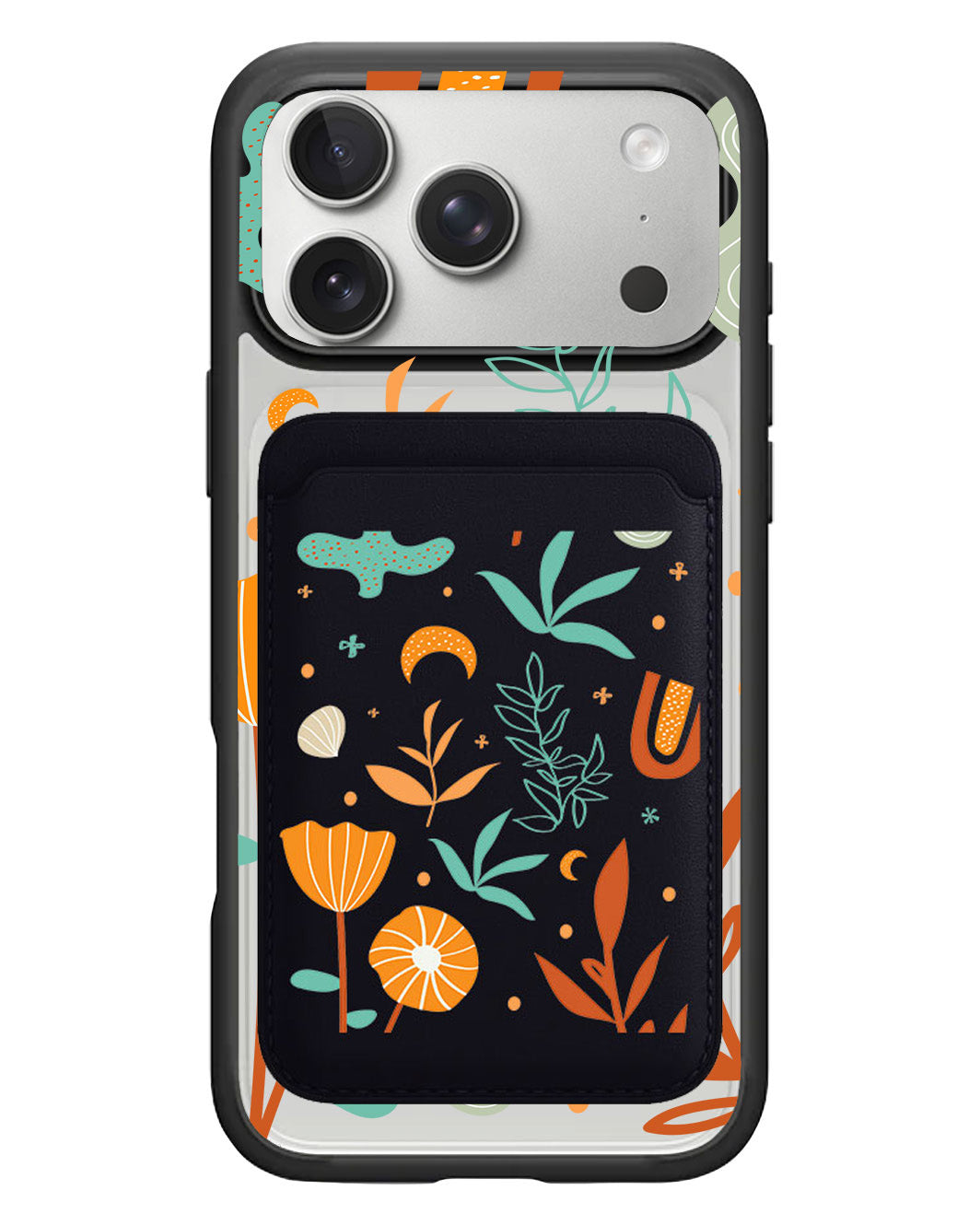 iPhone Magnetic Wallet Case - Autumn Botanical
