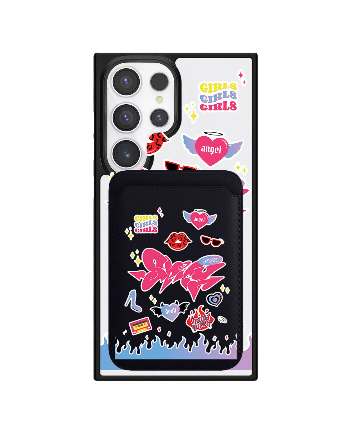 Android Magnetic Wallet Case - Aespa Spicy