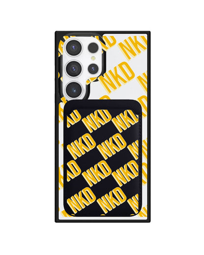 Android Magnetic Wallet Case - Diagonal Initial Monogram 1.0
