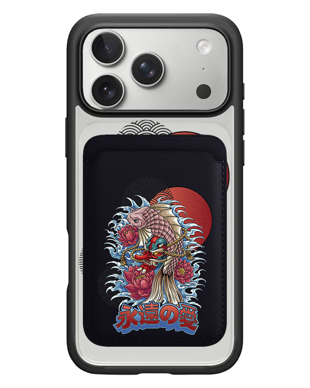 iPhone Magnetic Wallet Case - Oni Koi