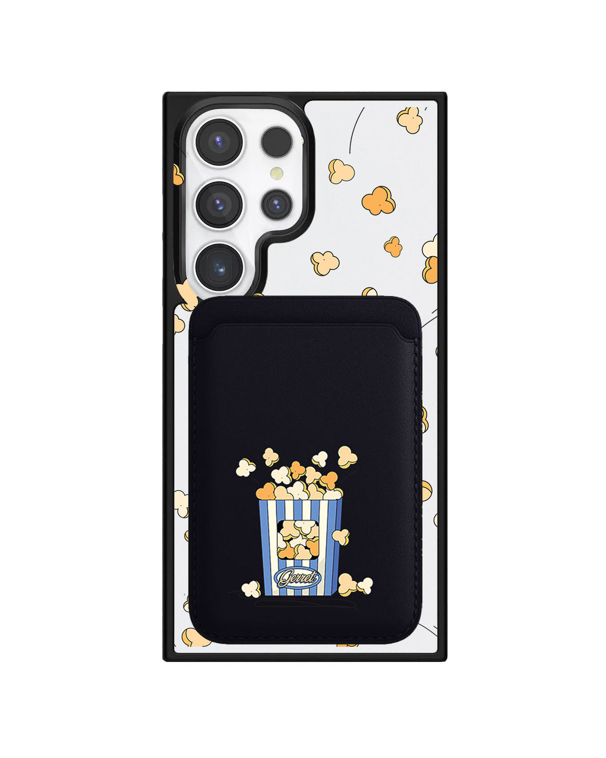 Android Magnetic Wallet Case - Popcorn