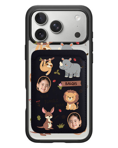 iPhone Magnetic Wallet Case - Face Grid Safari 3.0