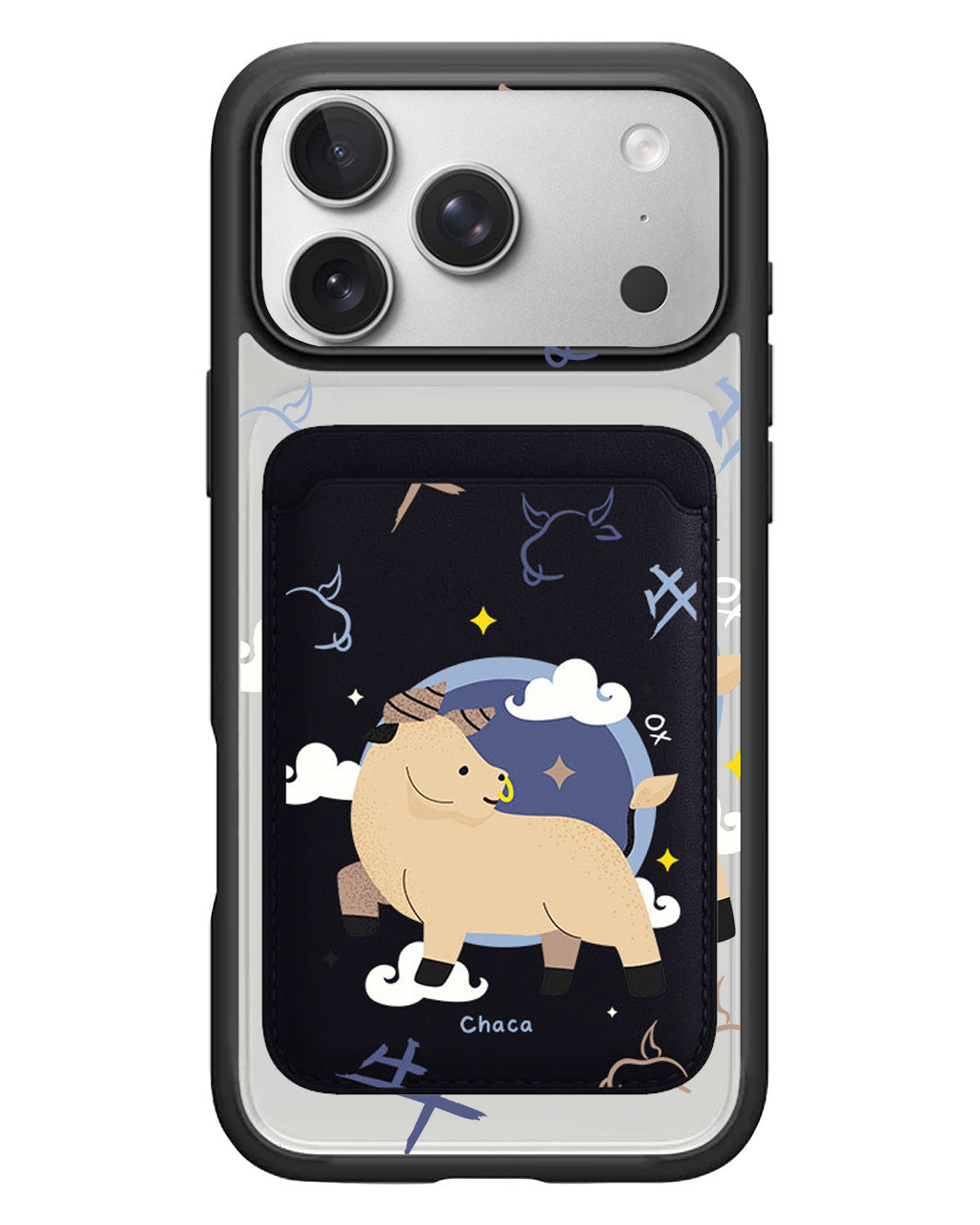 iPhone Magnetic Wallet Case - Ox (Chinese Zodiac / Shio)