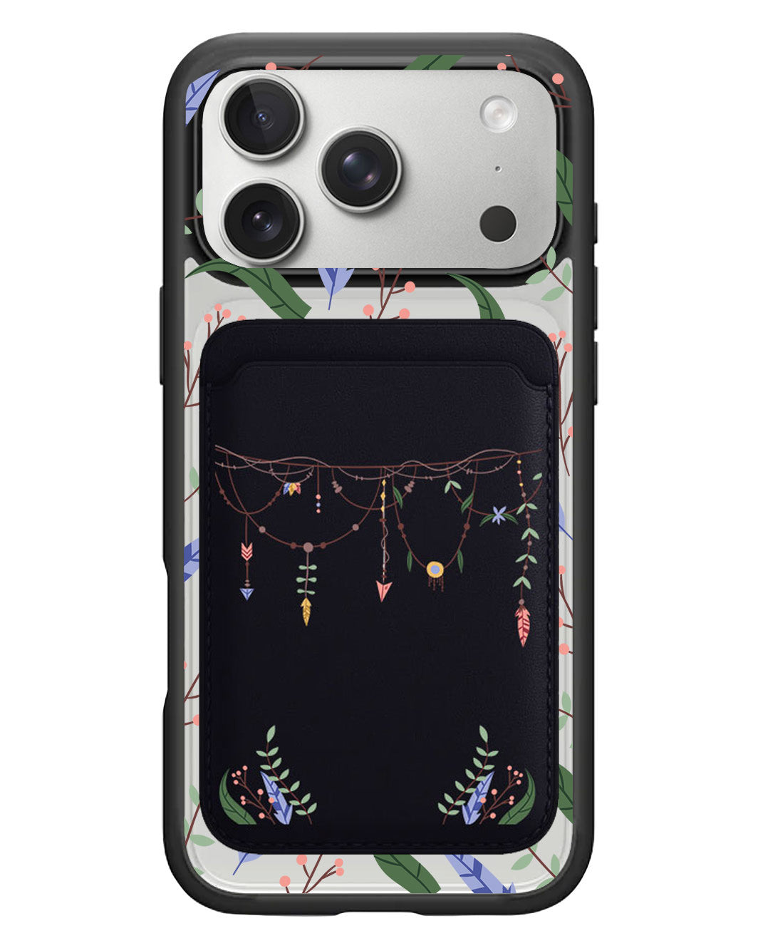 iPhone Magnetic Wallet Case - Bohemian