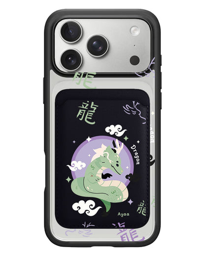 iPhone Magnetic Wallet Case - Dragon (Chinese Zodiac / Shio)