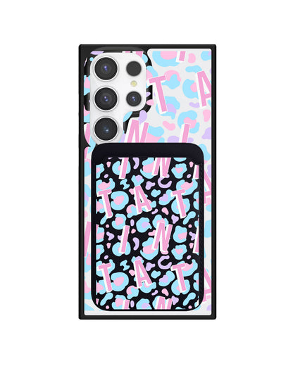Android Magnetic Wallet Case - Leopard Monogram 6.0