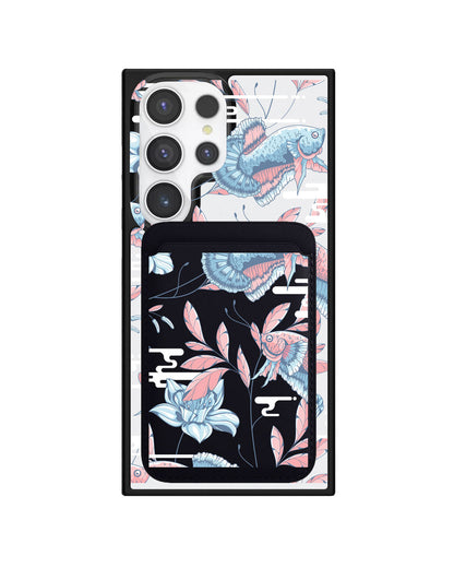 Android Magnetic Wallet Case - Fish & Floral 3.0