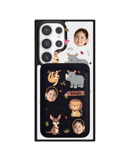 Android Magnetic Wallet Case - Face Grid Safari 3.0