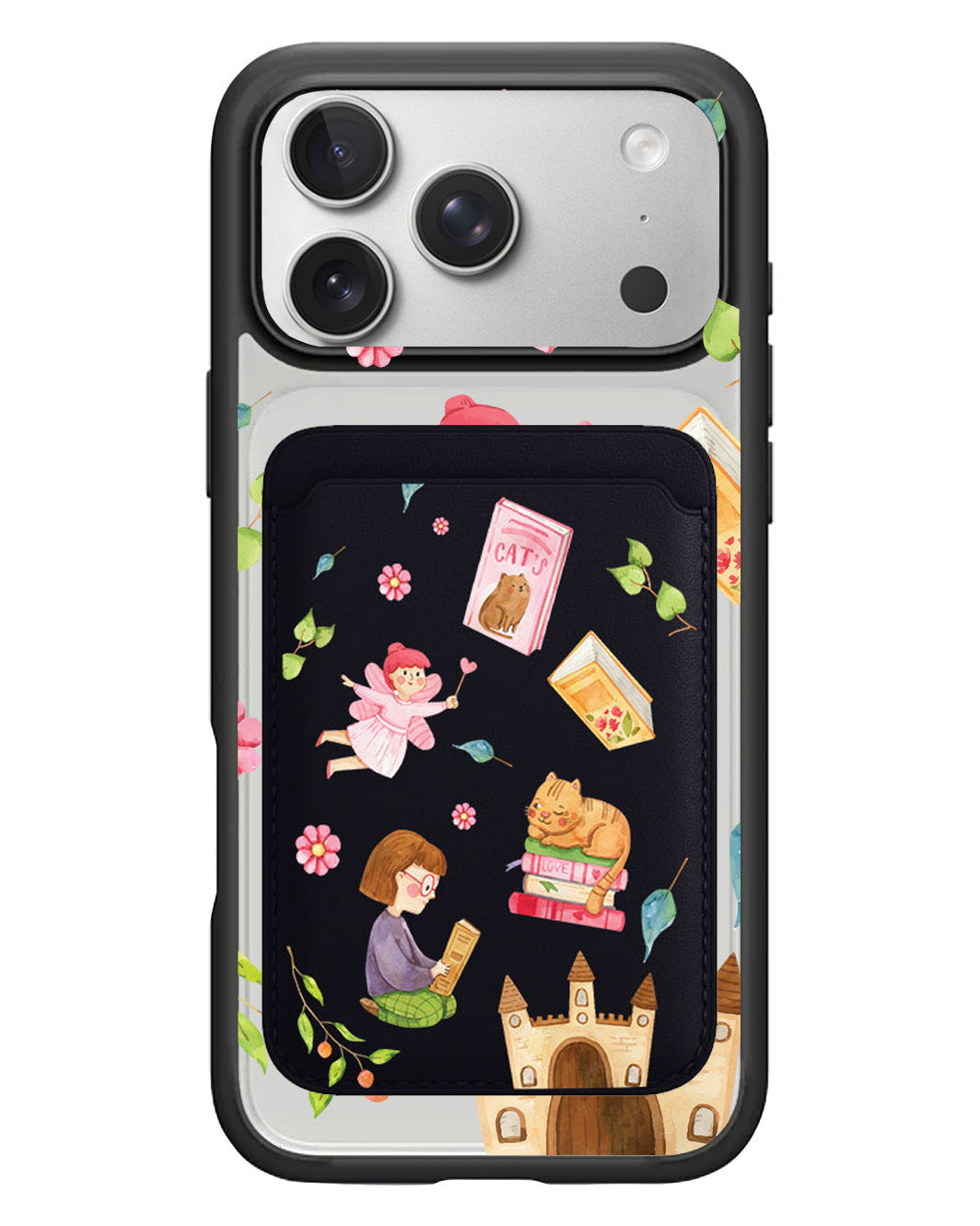iPhone Magnetic Wallet Case - Fairy Cat