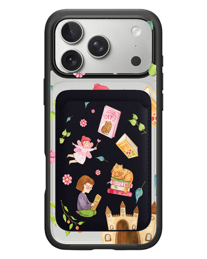 iPhone Magnetic Wallet Case - Fairy Cat