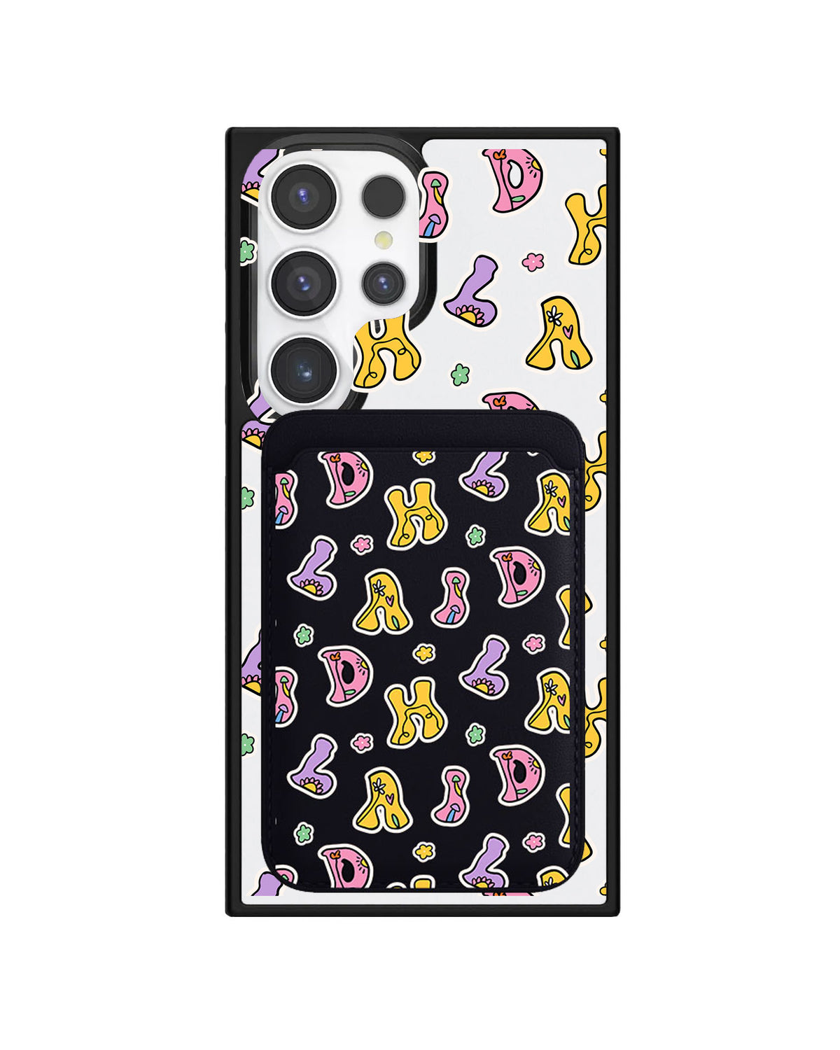 Android Magnetic Wallet Case - Playful Monogram 7.0
