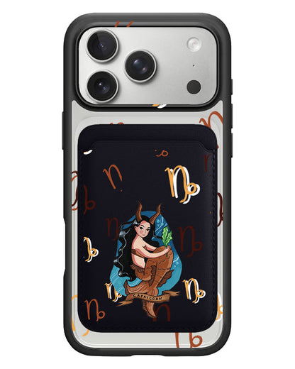 iPhone Magnetic Wallet Case - Capricorn
