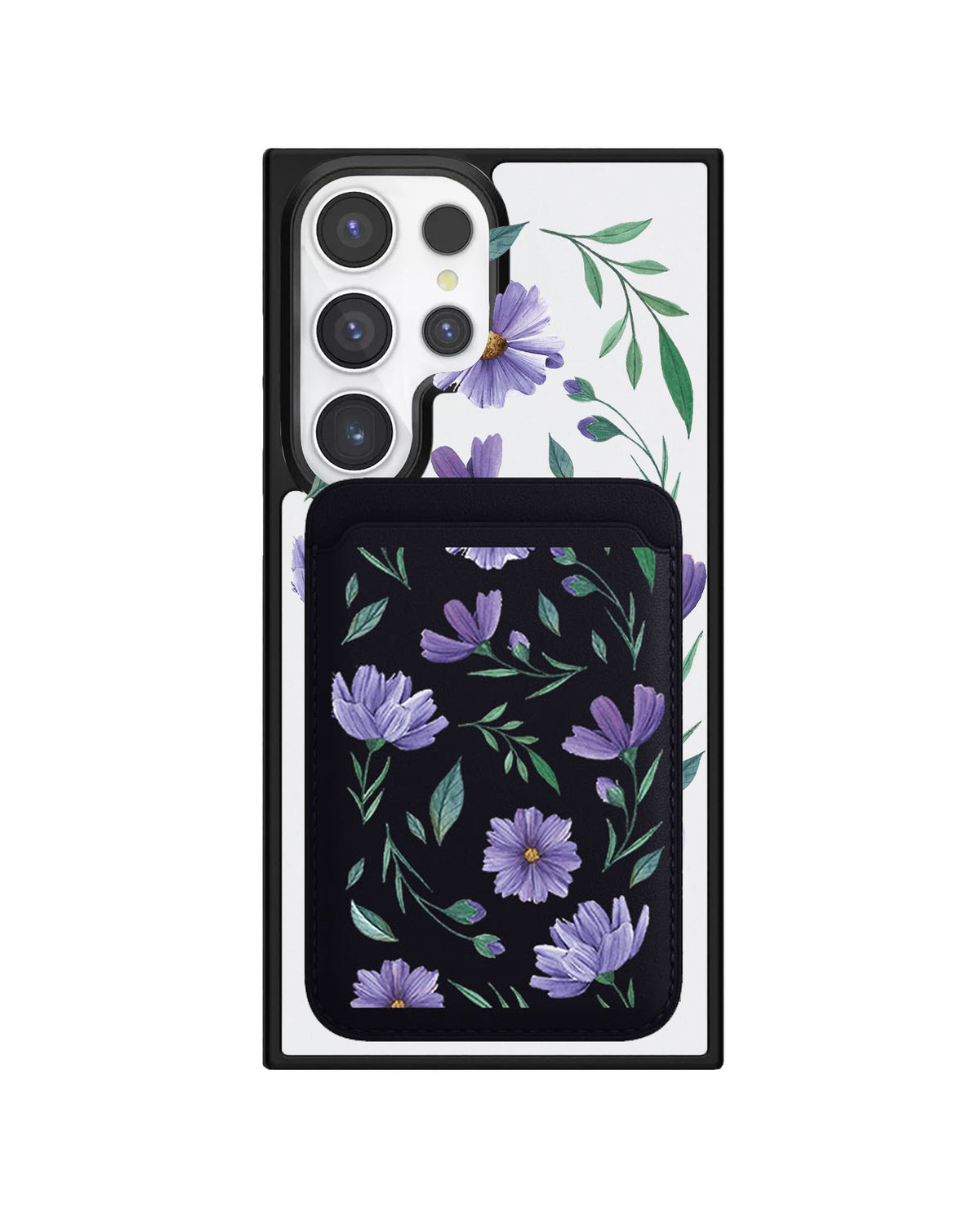 Android Magnetic Wallet Case - February Violet