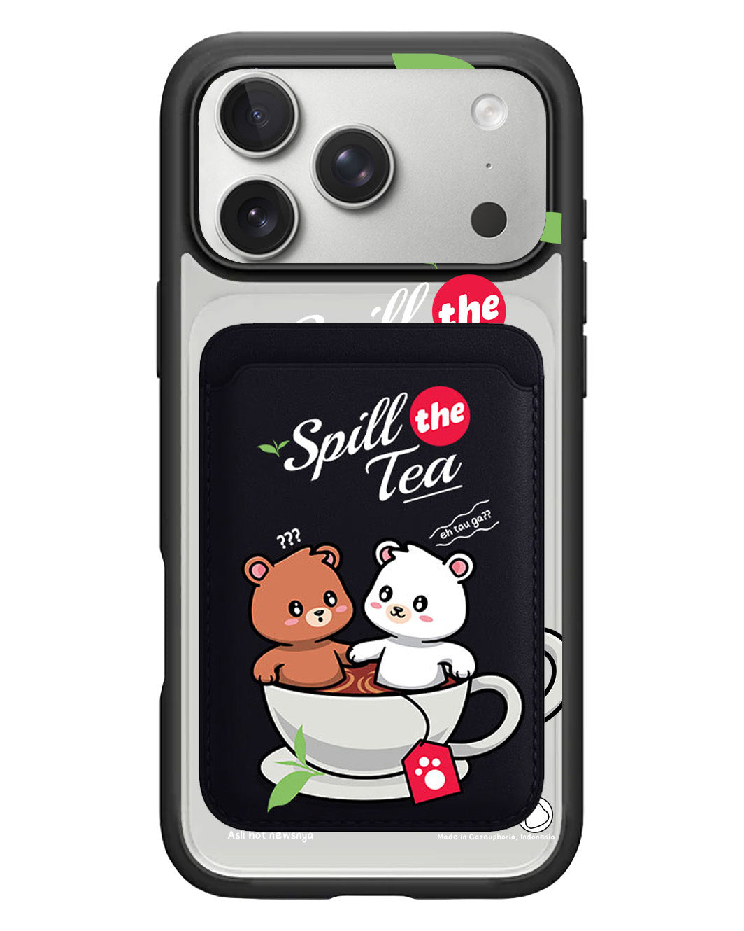 iPhone Magnetic Wallet Case - Spill The Tea