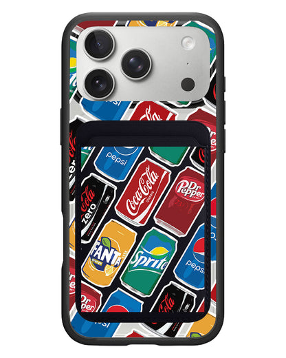 iPhone Magnetic Wallet Case - Soda pop
