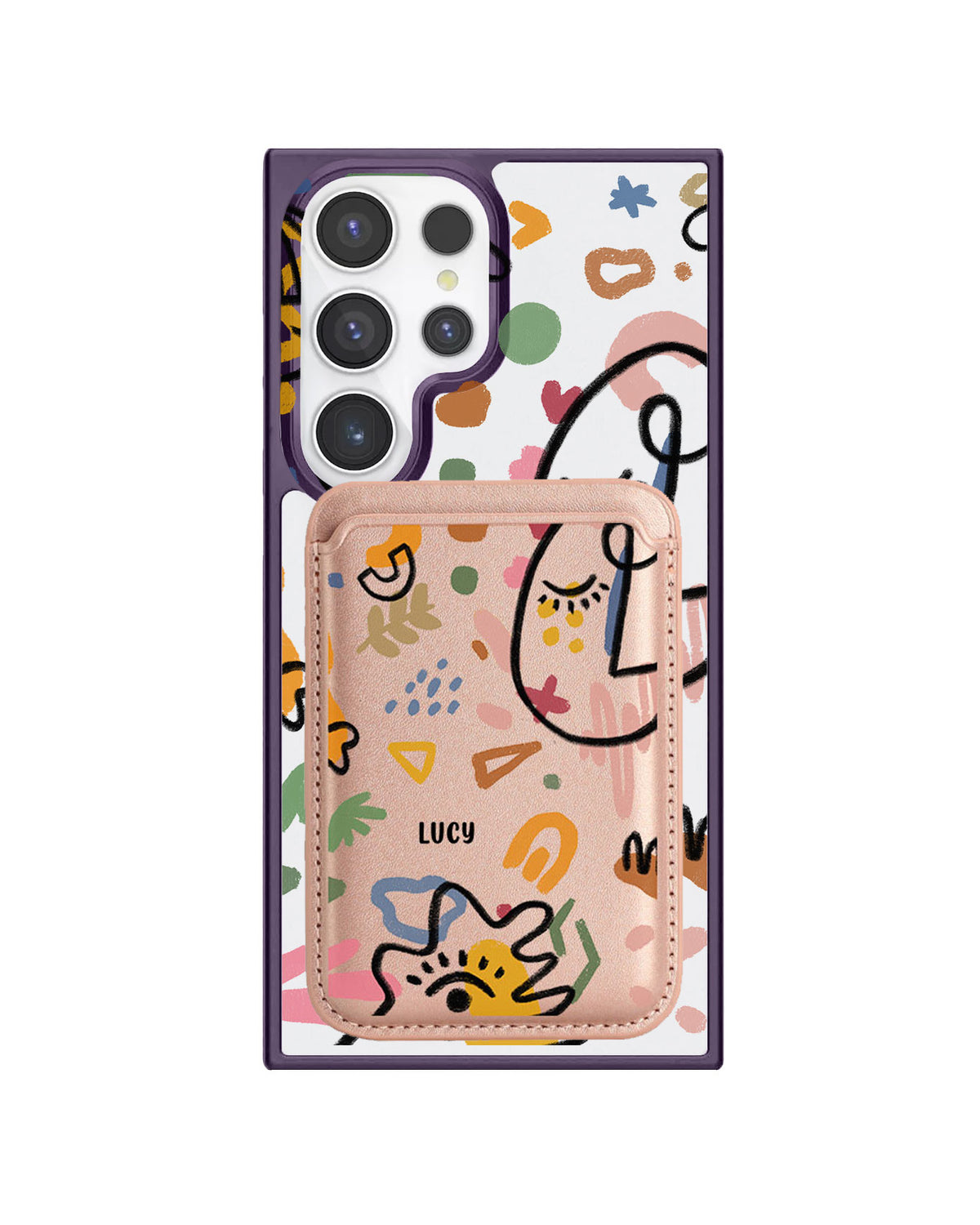 Android Magnetic Wallet Case - Abstract 5.0