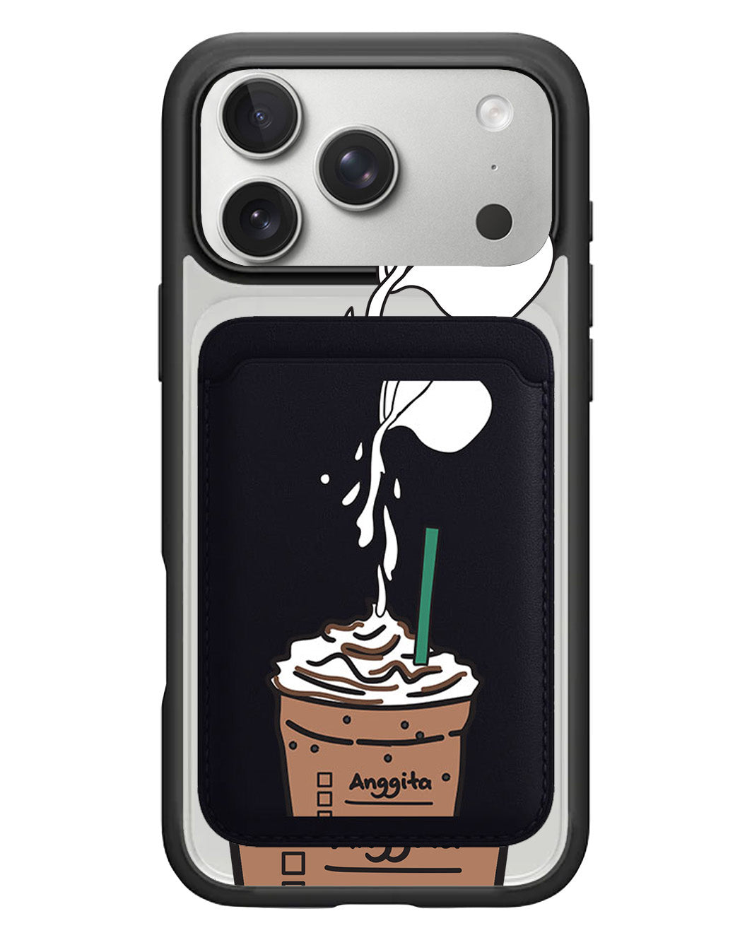iPhone Magnetic Wallet Case - Coffee Frappe