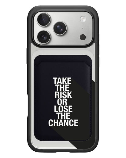 iPhone Magnetic Wallet Case - Take the Risk