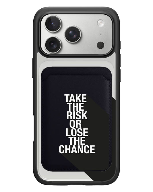 iPhone Magnetic Wallet Case - Take the Risk