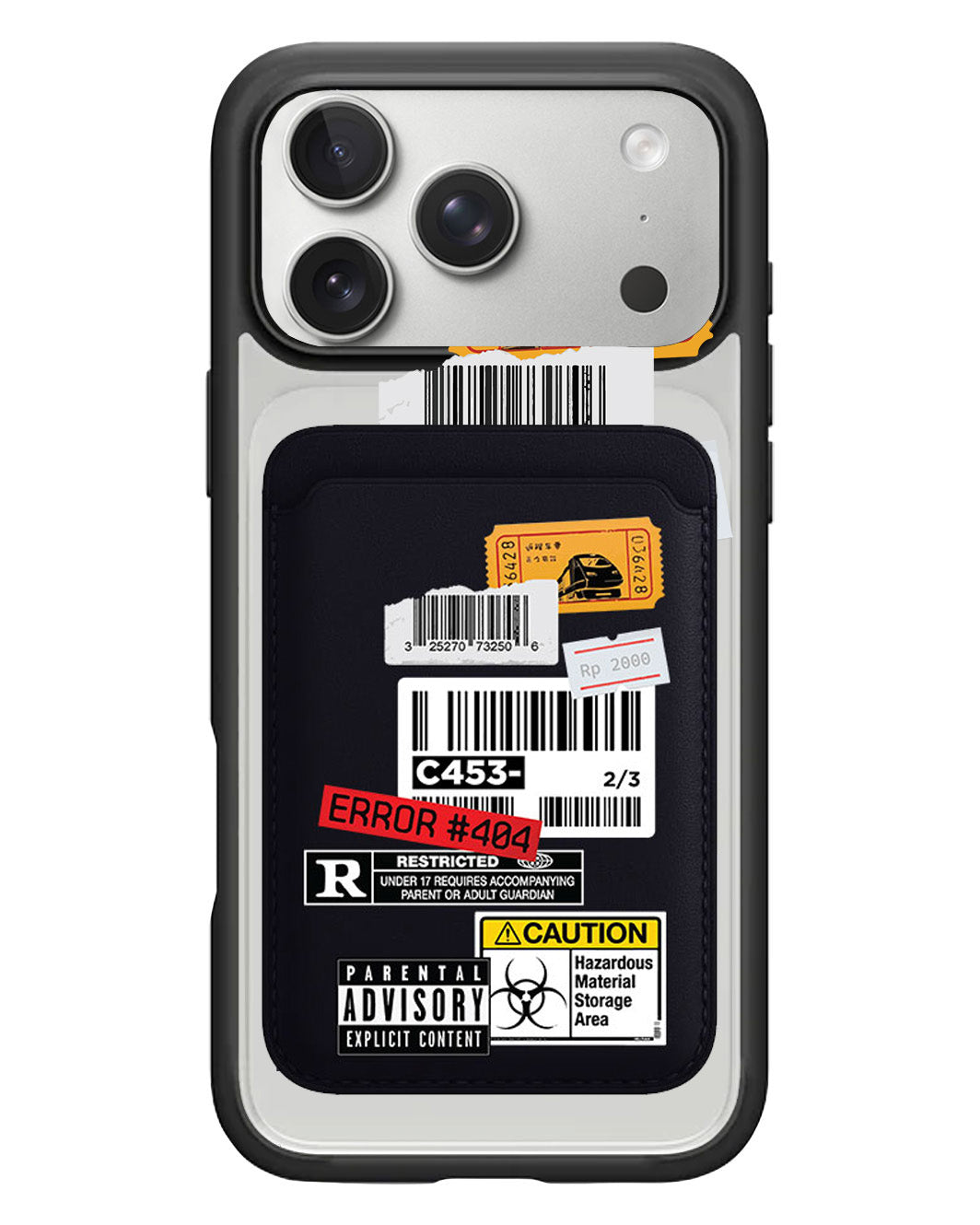 iPhone Magnetic Wallet Case - Label Sticker Pack