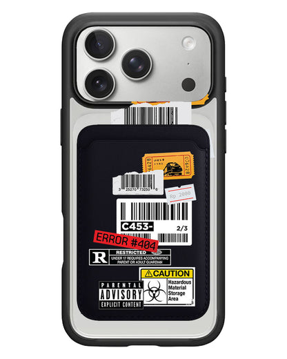 iPhone Magnetic Wallet Case - Label Sticker Pack