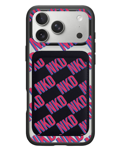 iPhone Magnetic Wallet Case - Diagonal Initial Monogram 2.0