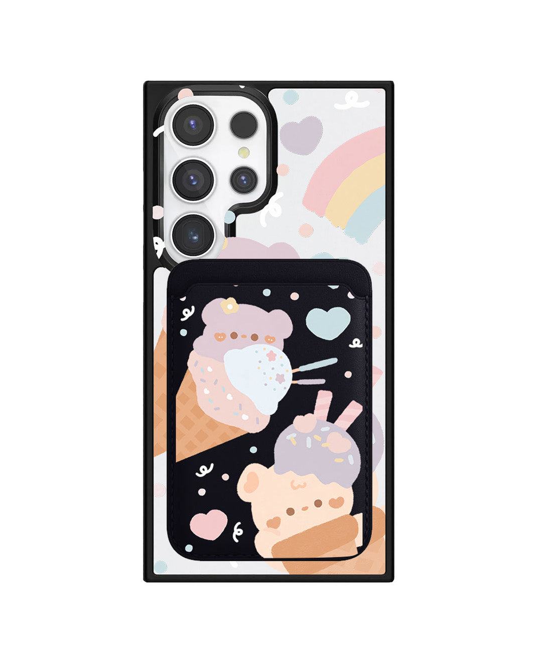 Android Magnetic Wallet Case - Ice Cream for Teddy