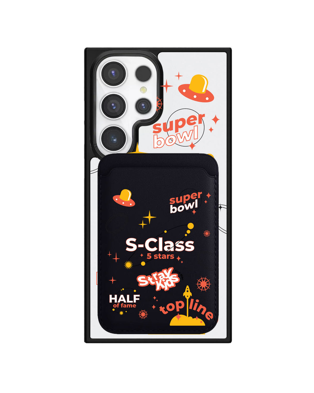 Android Magnetic Wallet Case - StrayKids 5 Stars