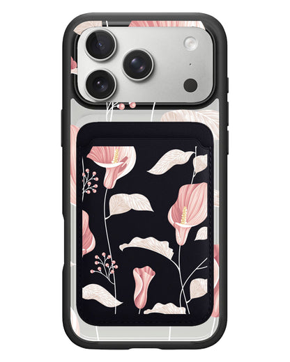 iPhone Magnetic Wallet Case - Easter Lily