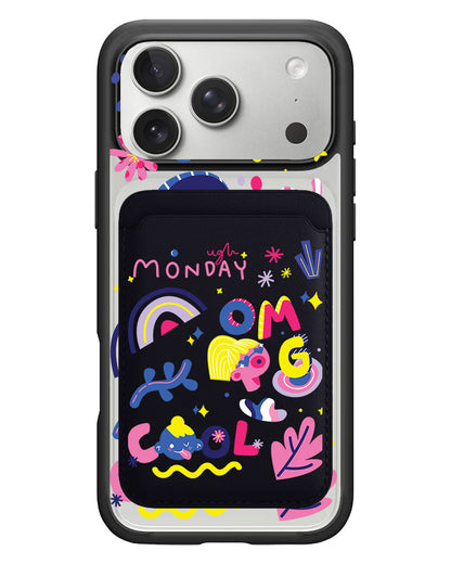 iPhone Magnetic Wallet Case - Monday, My Day
