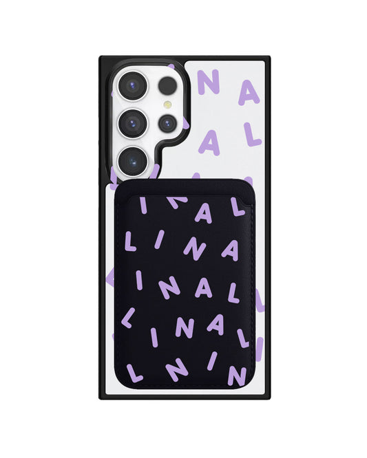 Android Magnetic Wallet Case - Monogram 2.0 Ungu