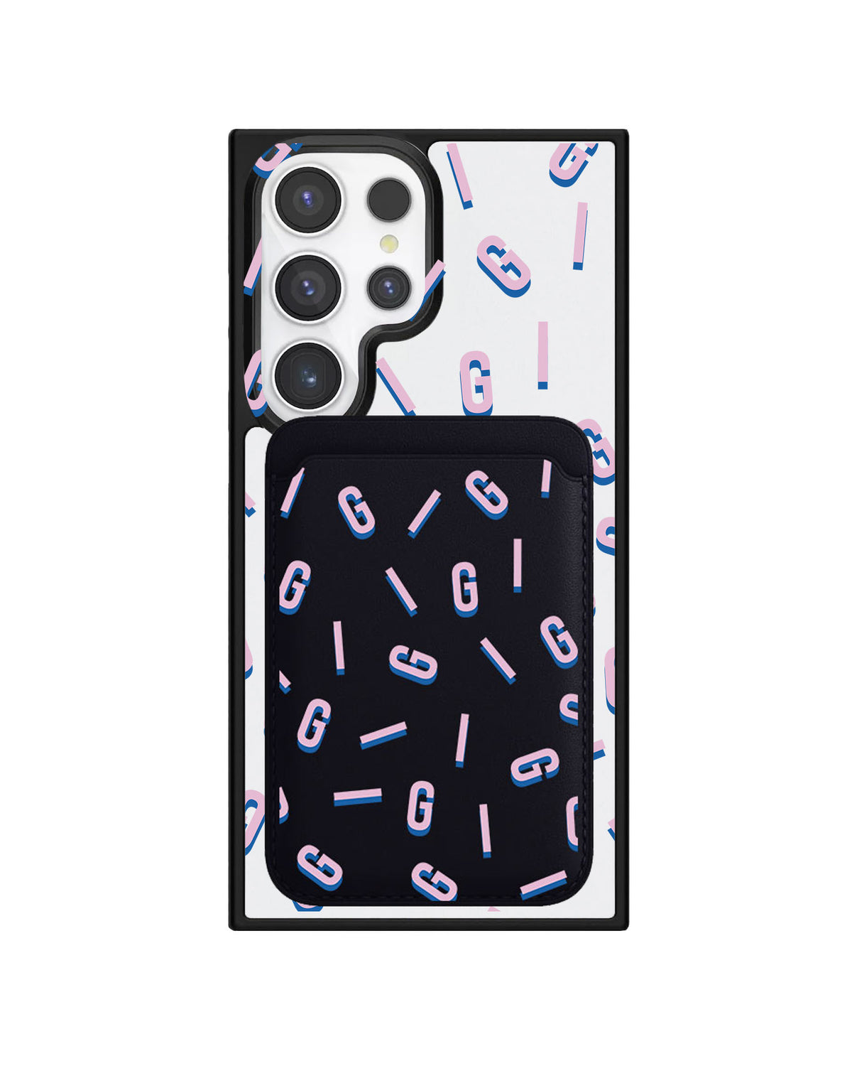 Android Magnetic Wallet Case - Monogram 1.0 Cotton Candy
