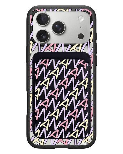 iPhone Magnetic Wallet Case - Initial Monogram 5.0