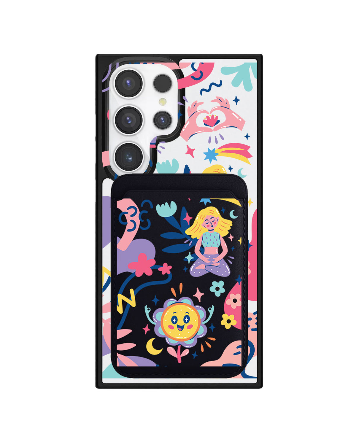 Android Magnetic Wallet Case - Heather