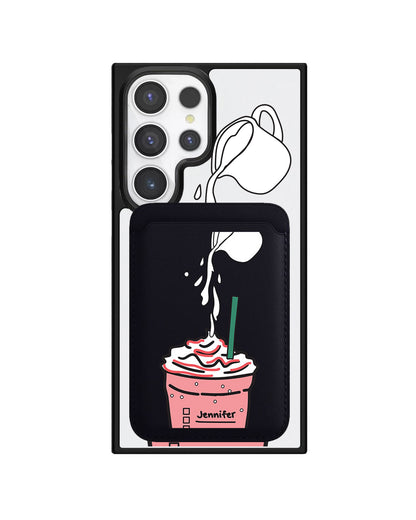 Android Magnetic Wallet Case - Frappe Rasberry