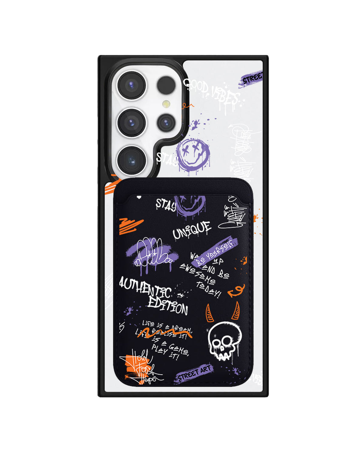 Android Magnetic Wallet Case - Graffiti