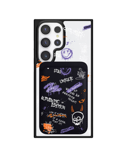 Android Magnetic Wallet Case - Graffiti