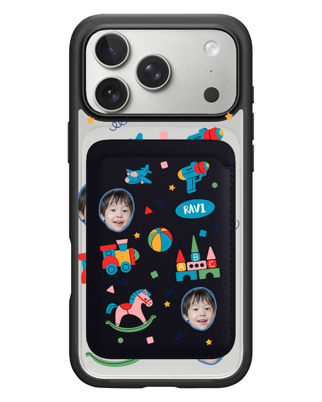 iPhone Magnetic Wallet Case - Face Grid Boys Toys